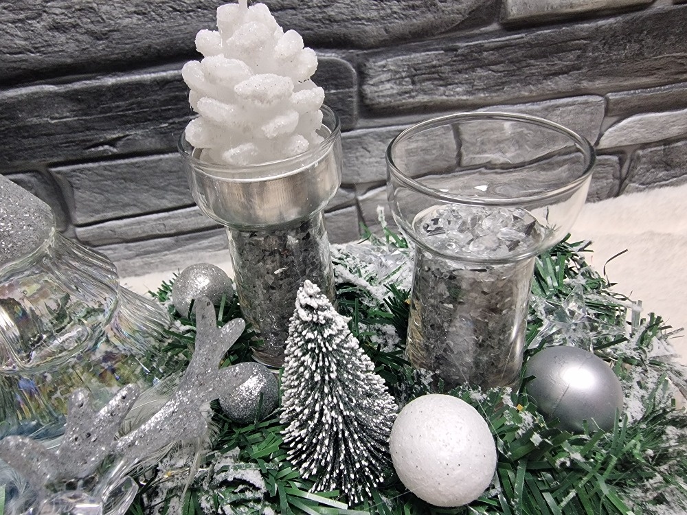 Adventní svícen - na čajové svíčky - 3