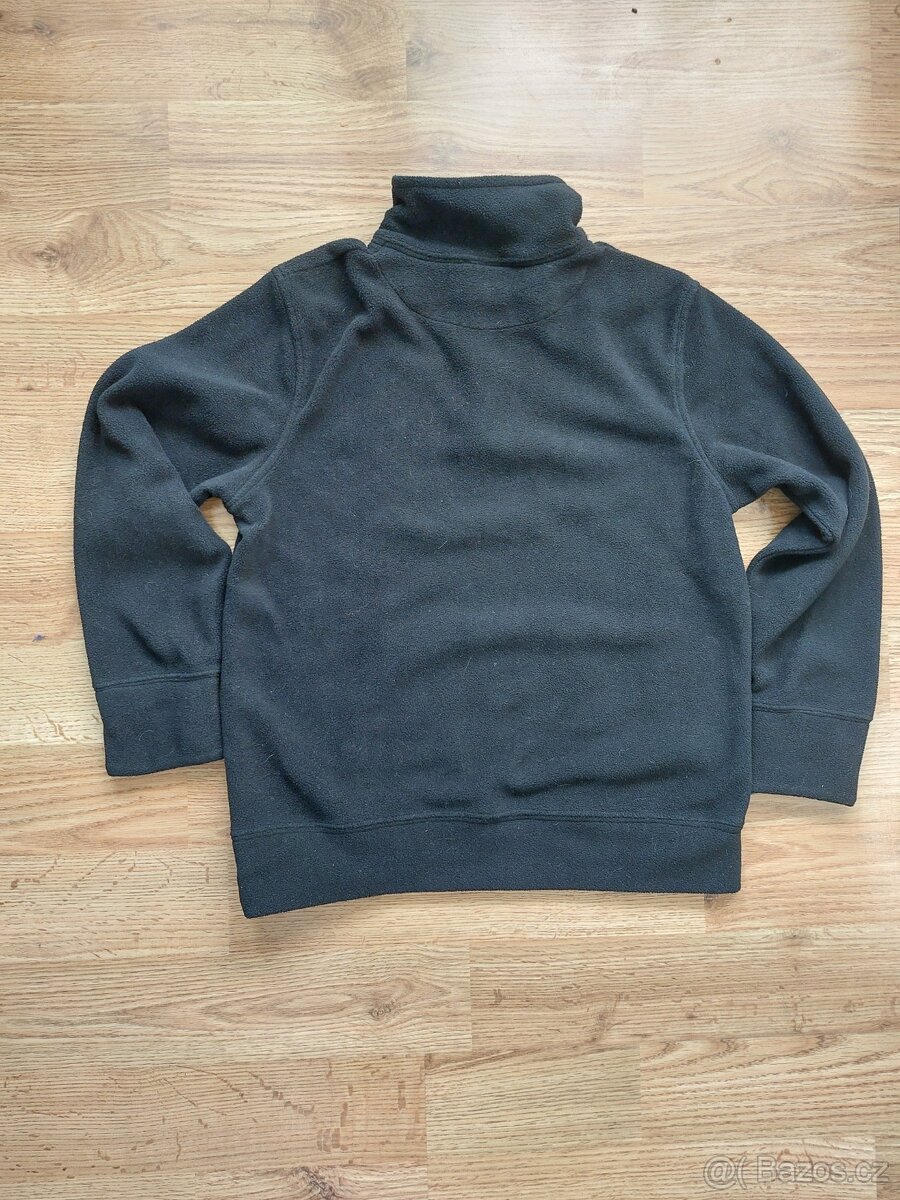 Fleecová černá mikina vel. 146/152 - 3