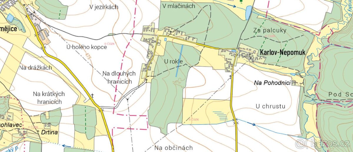 Prodej lesa Dražíč 6005m2 - 3