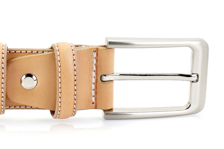 Pánský kožený opasek M3554 o šířce 3,5 cm - 3