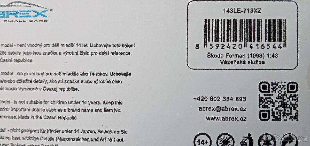 ABREX 1:43 VĚZEŇSKÁ SLUŽBA LIMITKA 150 KS - 3