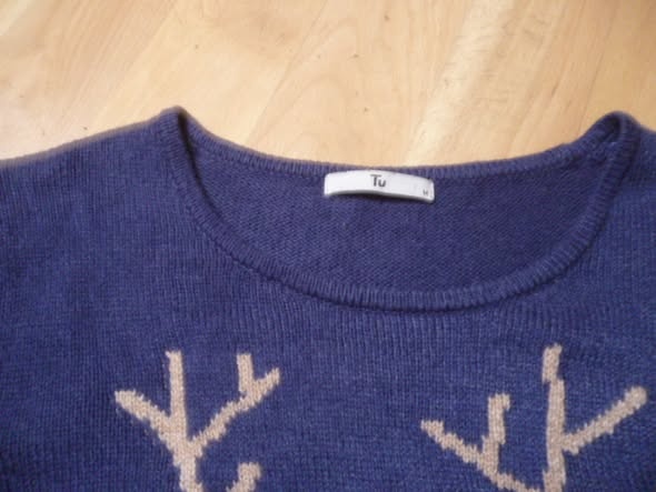 vánoční svetr sněhulák vel.M-L - 3