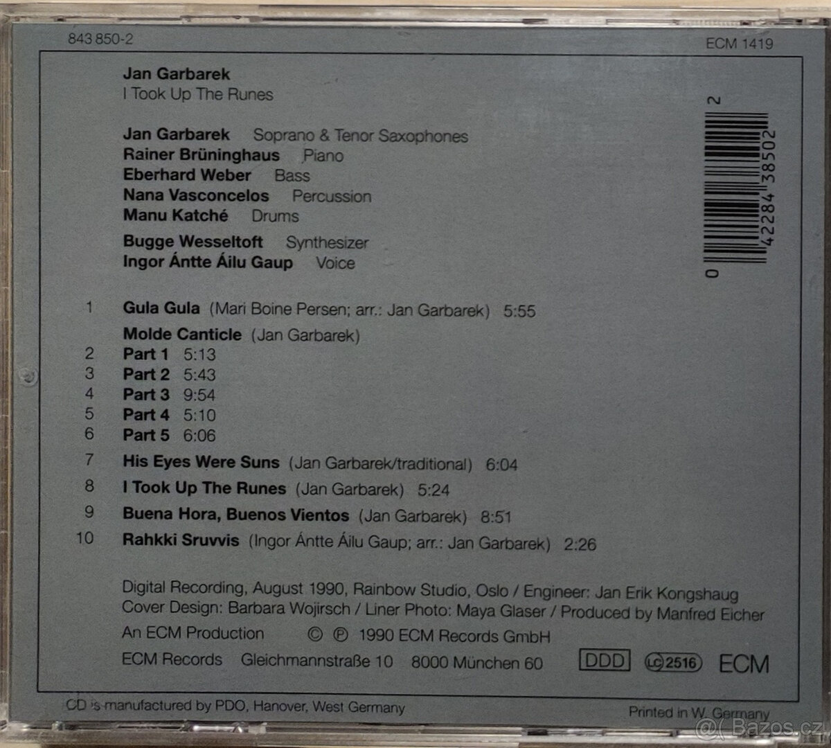 CD Jan Garbarek: I Took Up The Runes / Visible World - 3