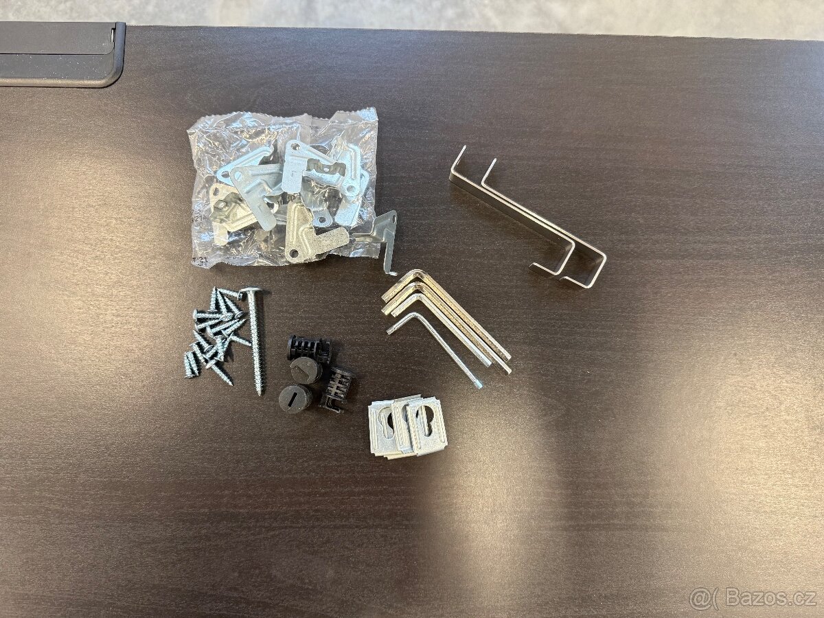 IKEA BESTÅ TV stolek / úložná skříňka – černohnědá, 180×40×3 - 3