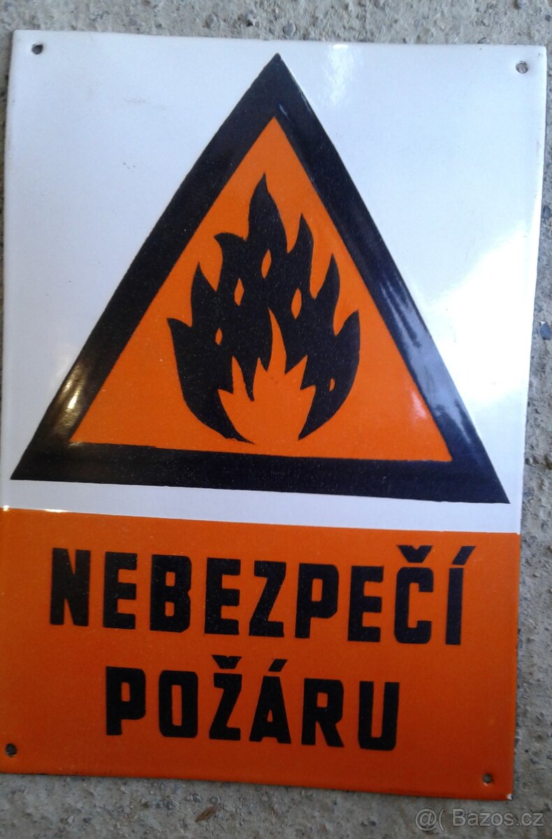 Retro plechové bezpečnostní cedule - 3