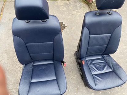 bmw e61 modrý interier - 3