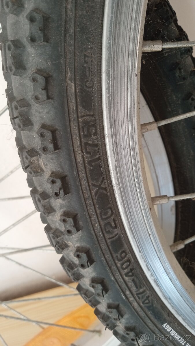 20" ráfky obuté, na dětské kolo - 3
