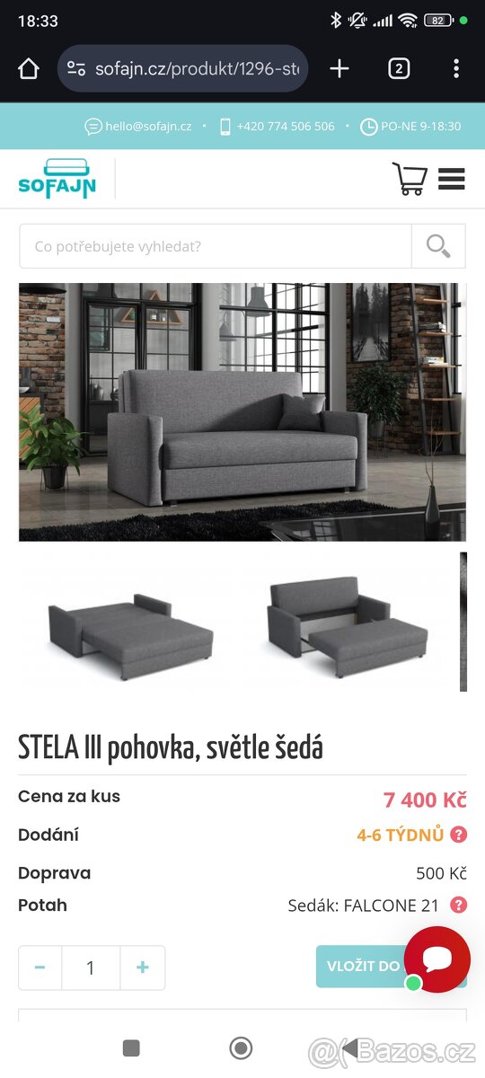 Rozkládací sedačka - 3