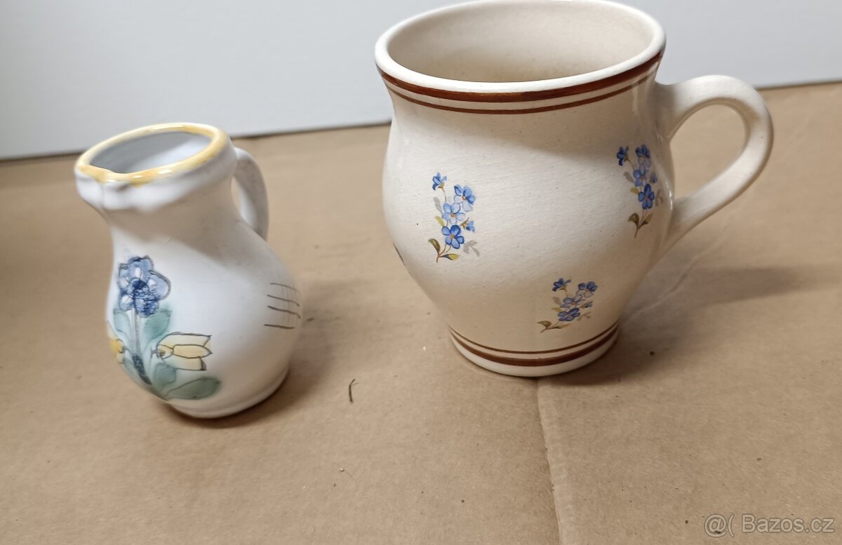 keramický hrnek a mléčenka - 3