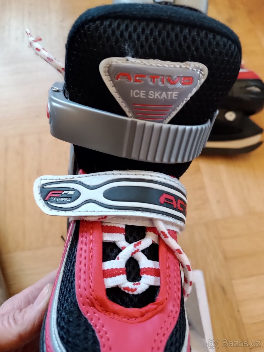Dětské chlapecké brusle na led rostoucí velikost 30-33 - 3