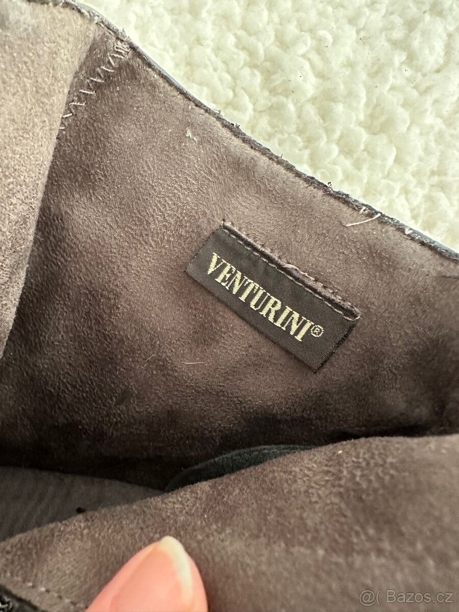 Kozačky Venturini kůže 36 zateplené - 3