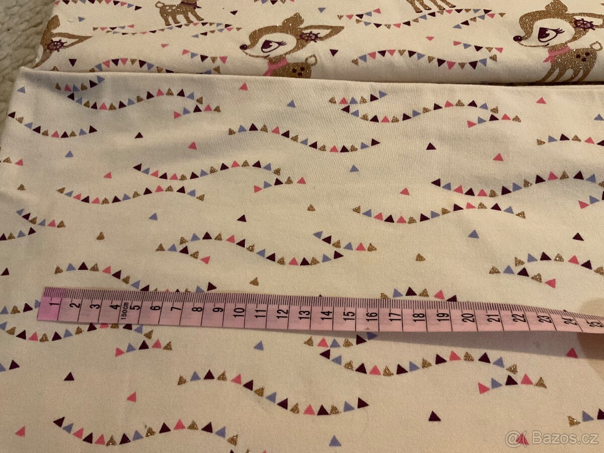 Látka-bio úplet-třpytivý-2x 90cm/150cm - 3