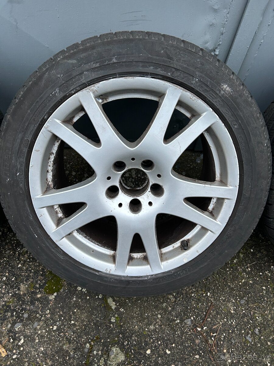 Alu kola R17 5x112 Mercedes + zimní pneu 245/45/17 - 3