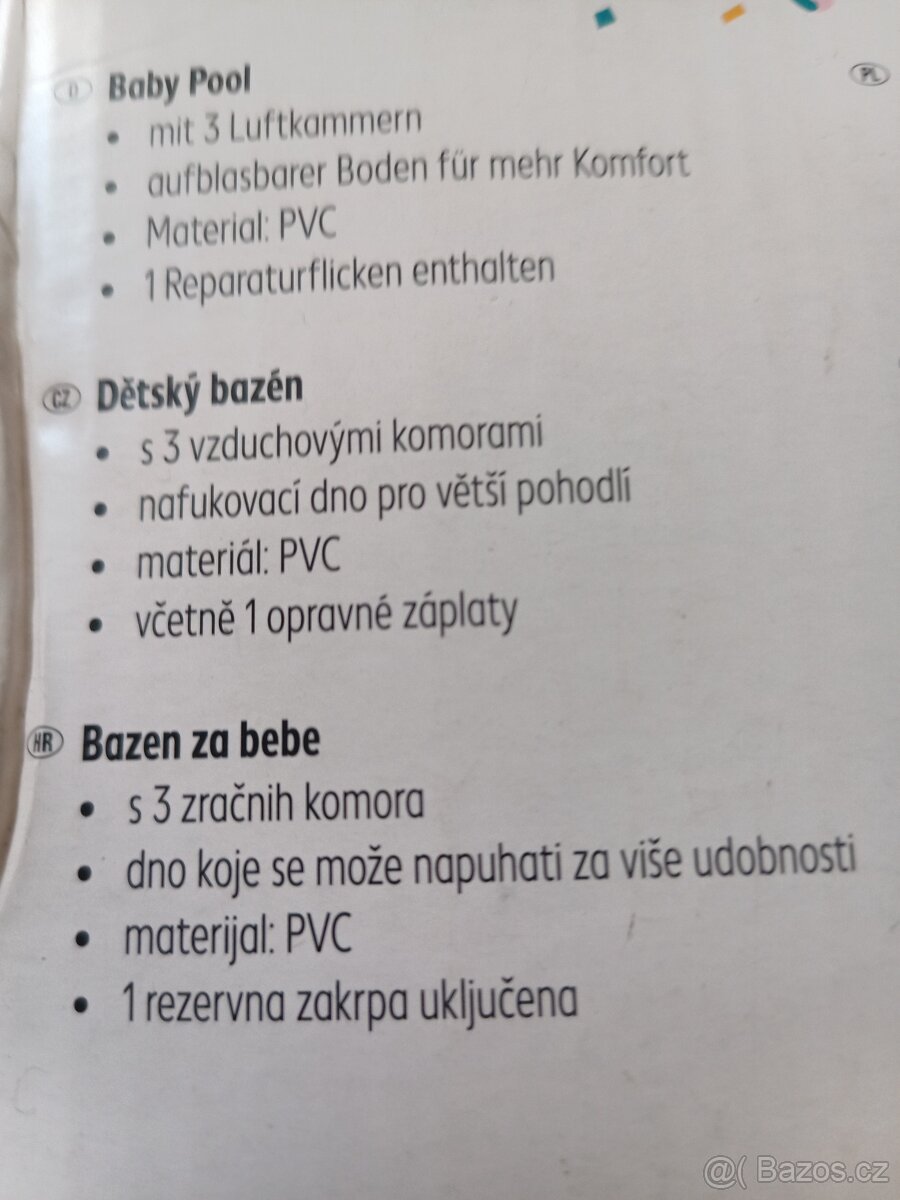 Prodám bazén dětský nepoužitý - 3