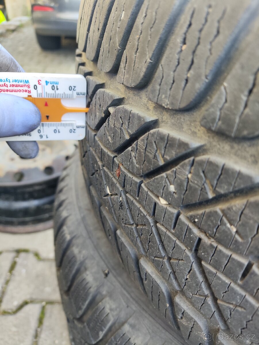 Plechovka 5x112 střed 57,1 Fulda pneu zimní 205/60 r15 - 3