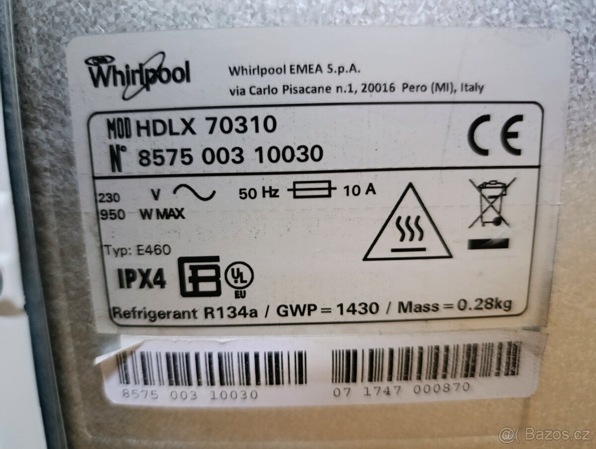 WHIRLPOOL HDLX70310 - 3