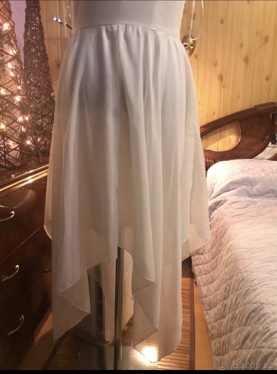 bílé šaty vel.S - 3
