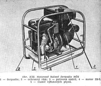 Motorové kalové čerpadlo MKČ - 3