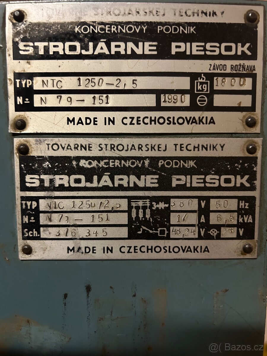 Tabulové nůžky NTC 1250-2,5 - 3