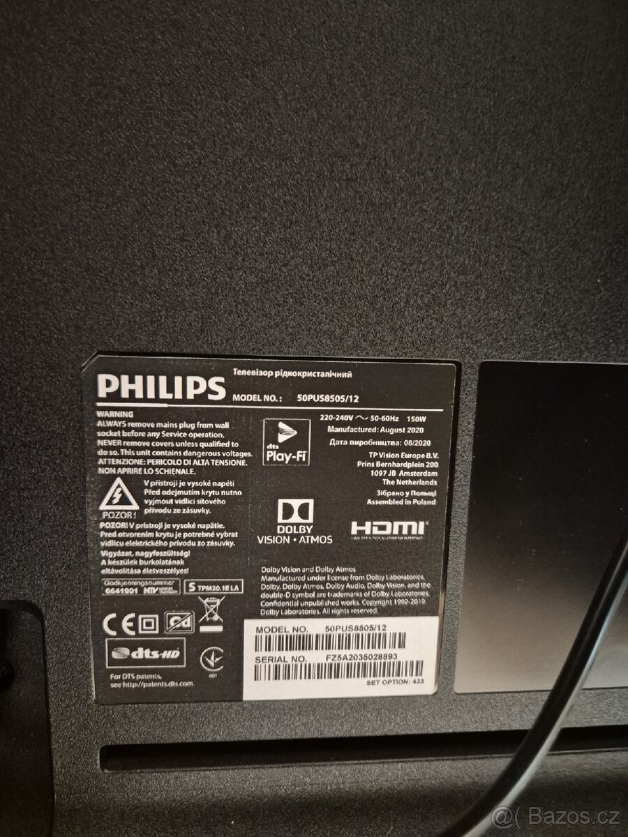 Philips 50PUS8505 4K Ambilight Android TV - 3