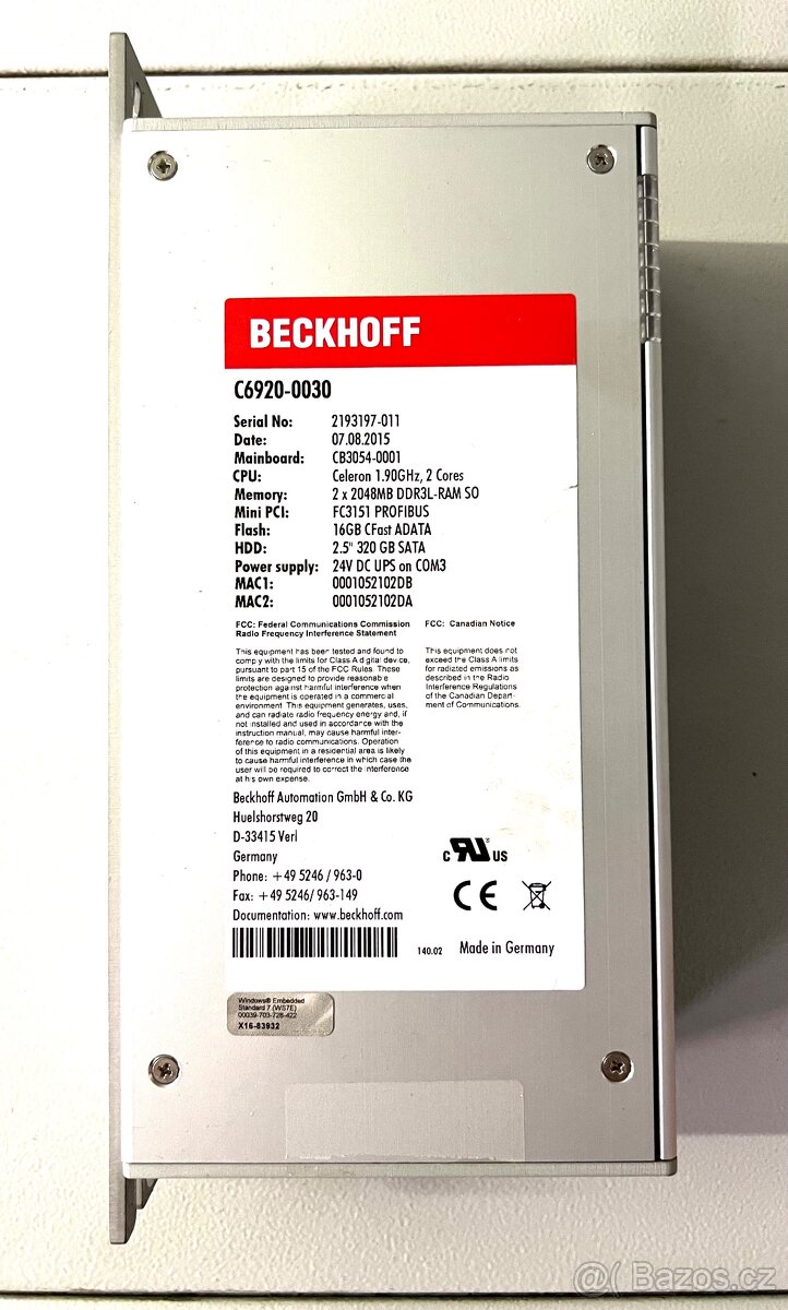 Beckhoff PC C6920-0030 - 3