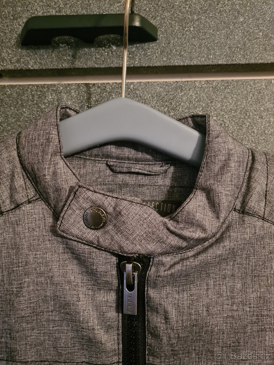 Pánská podzimní bunda Sublevel šedivá - 3