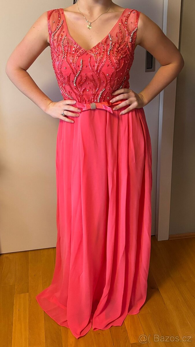 Elegantní společenské šaty velikost 36-38 - 3