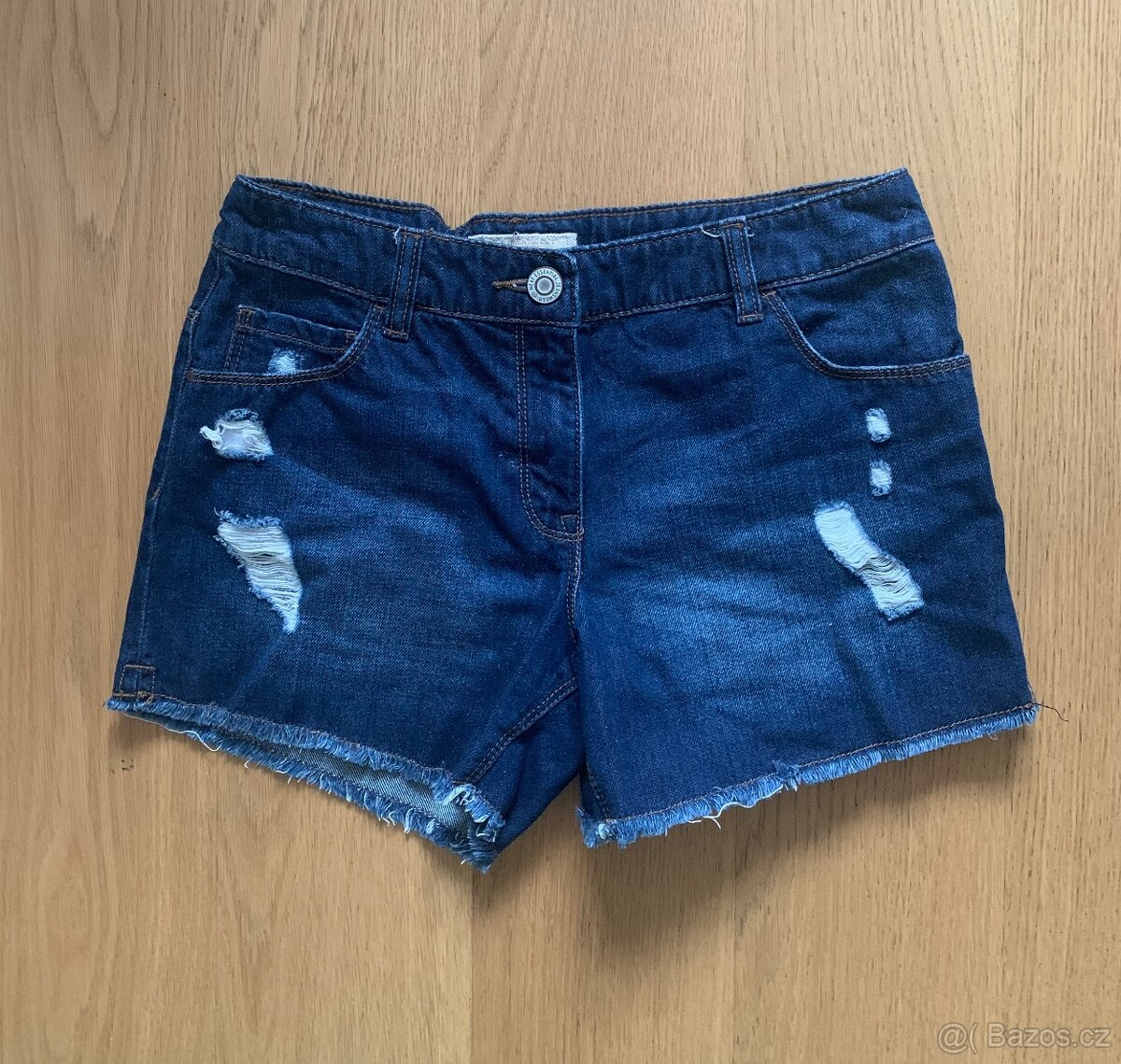 Džínové kraťasy s dírami Next 13 let - 3