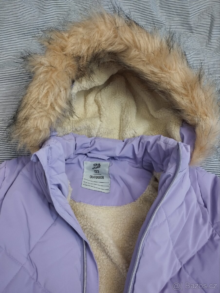 Dívčí zimní bunda 122 nová - 3
