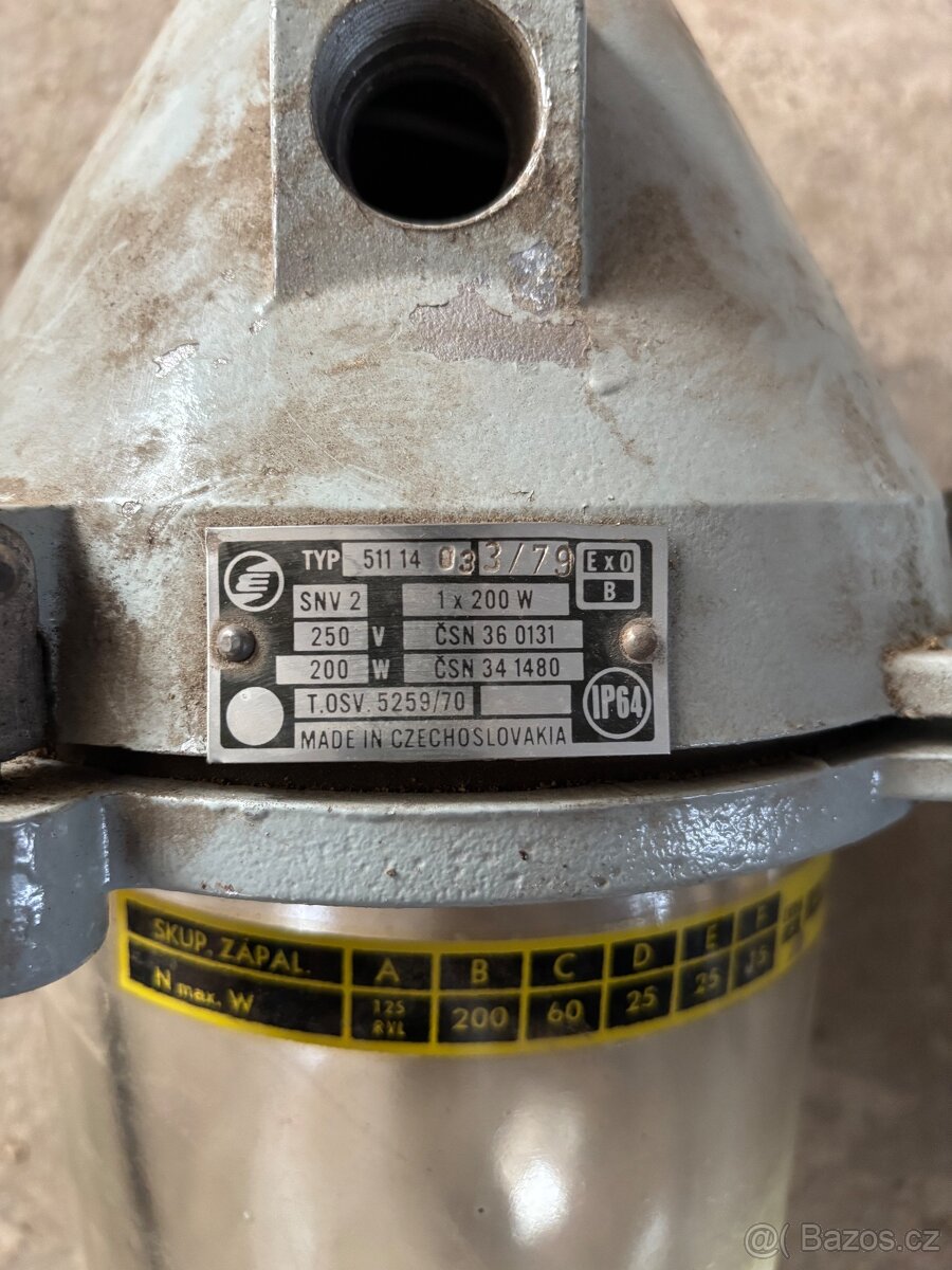 Prodám světla, stará, průmyslová, - 3