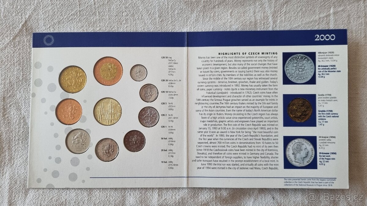Sada oběžných mincí 2000 - 3