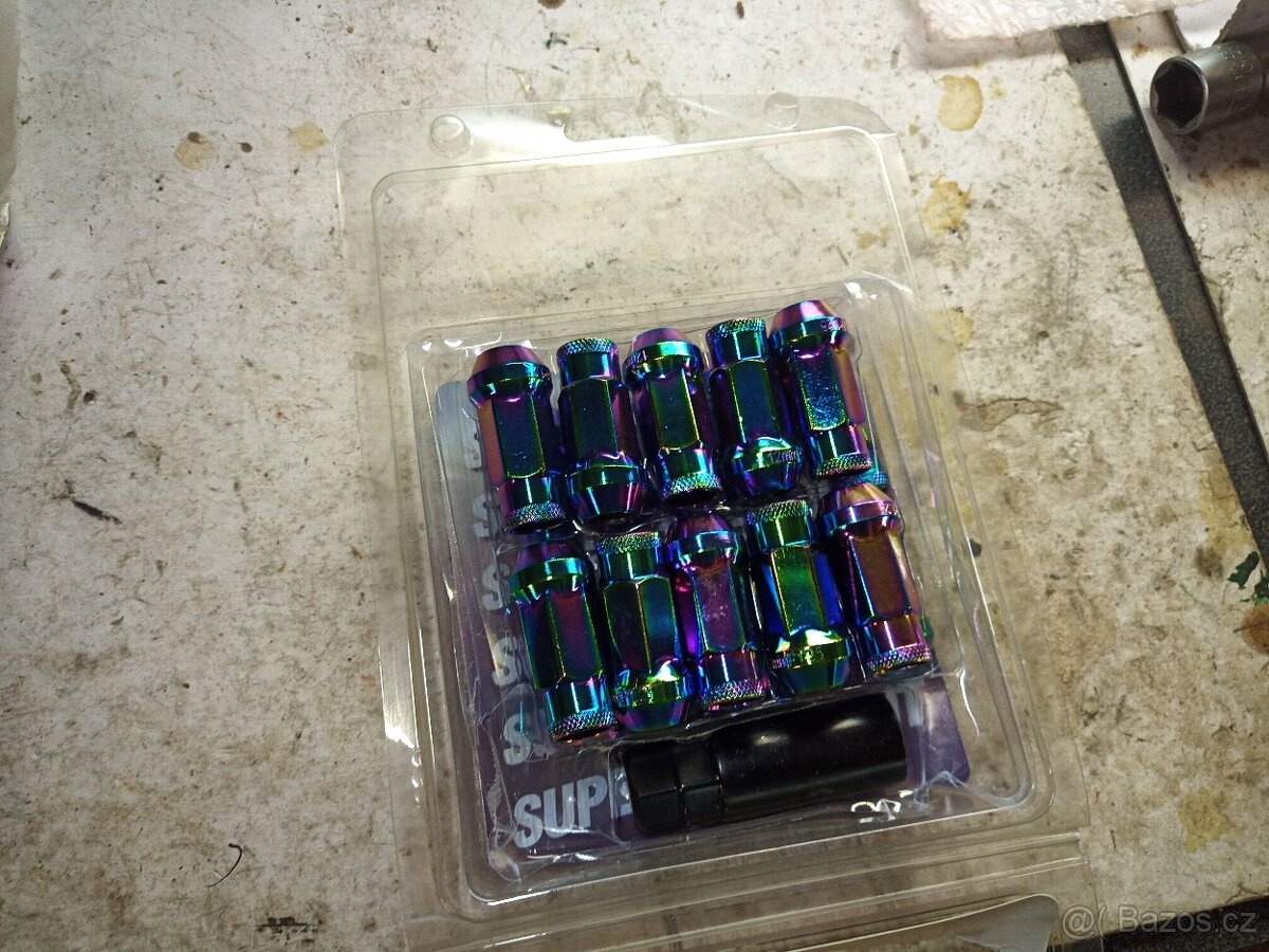 Ocelové matice Muteki SR48 M12x1.25 - Neo Chrome - 3