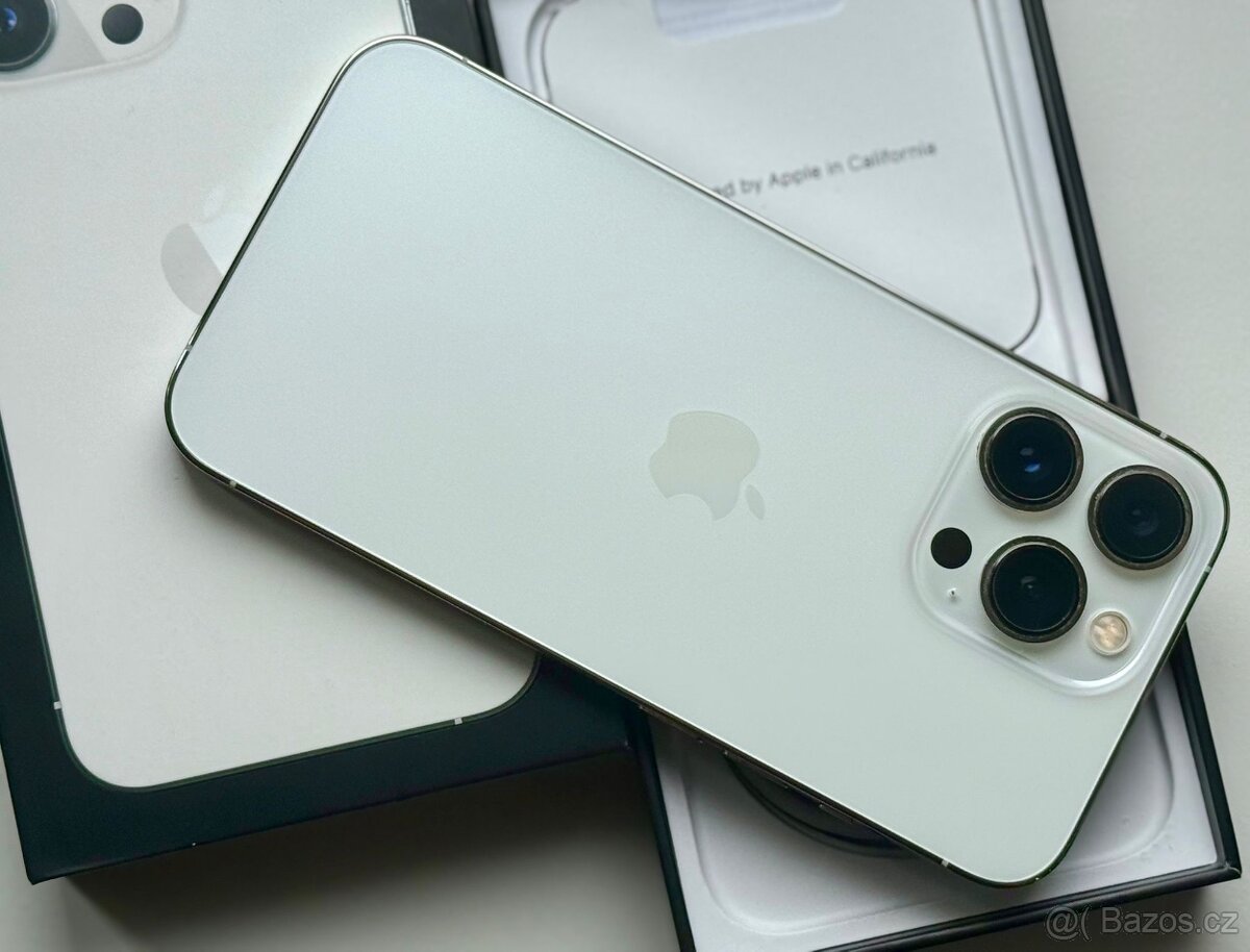 iPhone 13 Pro Max Silver BATERIE 100% TOP - 3