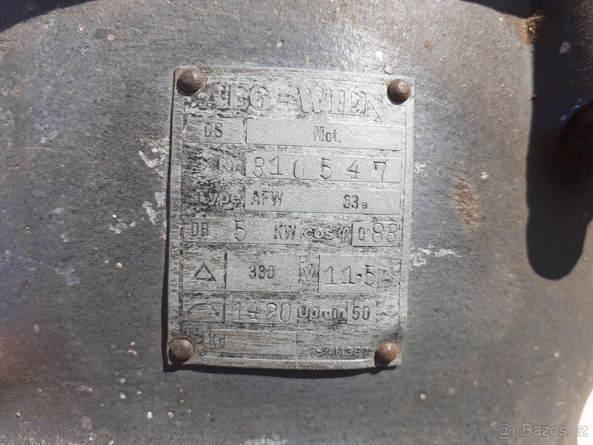 Prodám hliníkový elektromotor AEG - 3