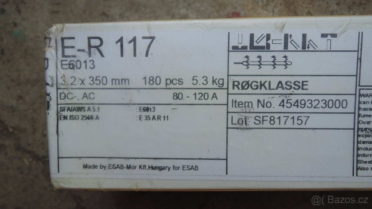 elektroda svař. ER 117 2,5- 3,2/350 (250 -180ks) - 3