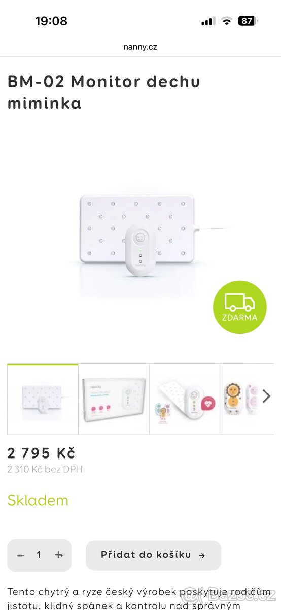 Monitor dechu Jablotron BM-02 - 3