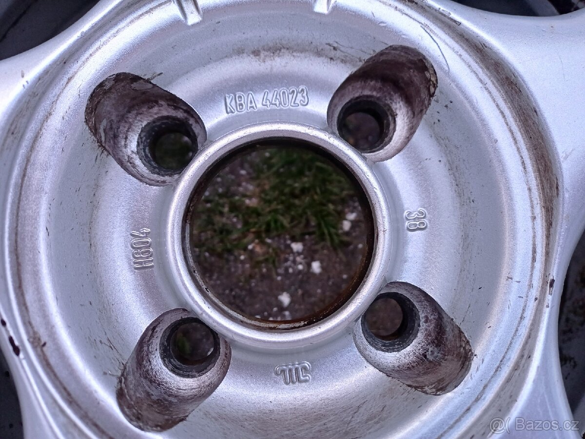Alu kola 4x100 r14 letní pneumatiky - 3