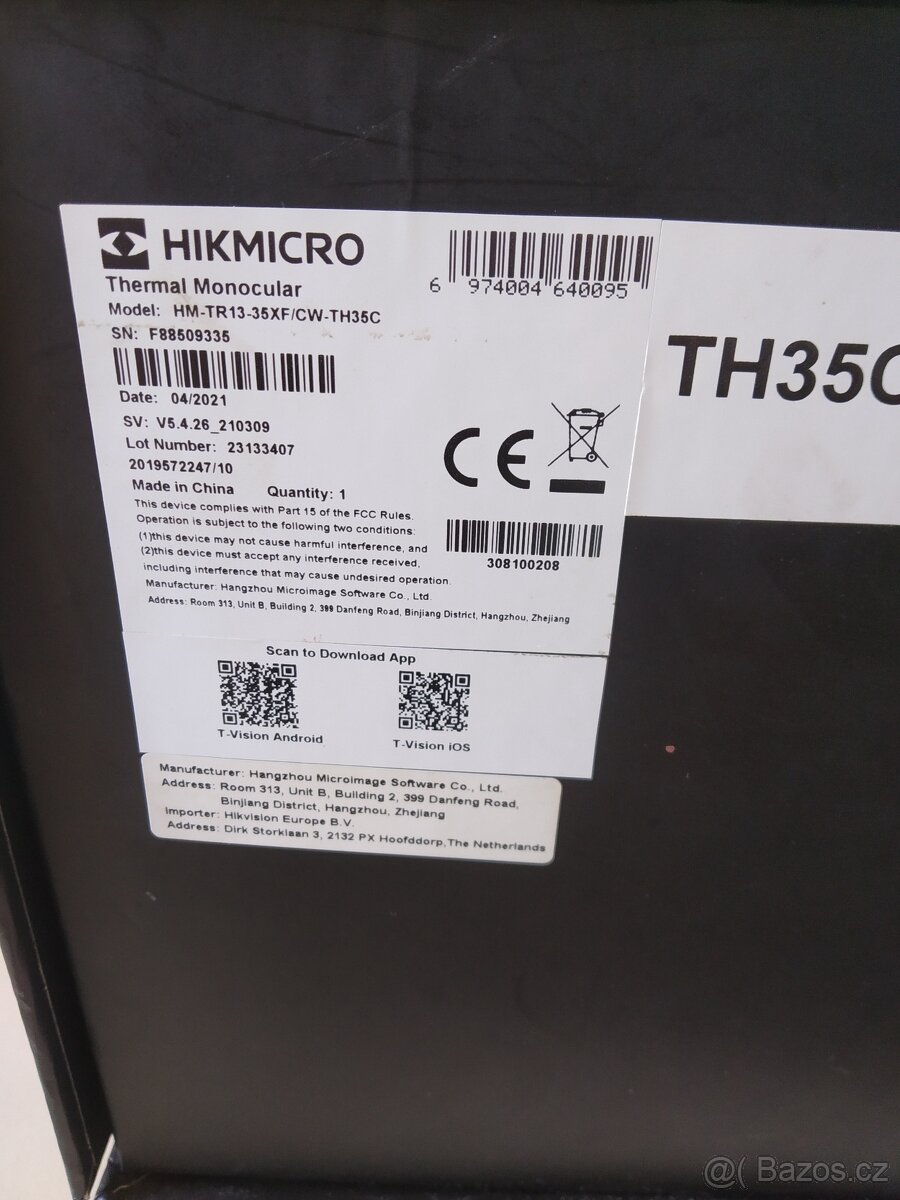Prodám Termokameru THUNDER TH35C - 3