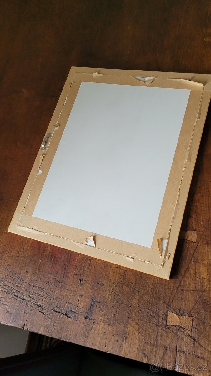 Béžový dřevěný rám na fotku nebo obraz 42×33,5cm - 3