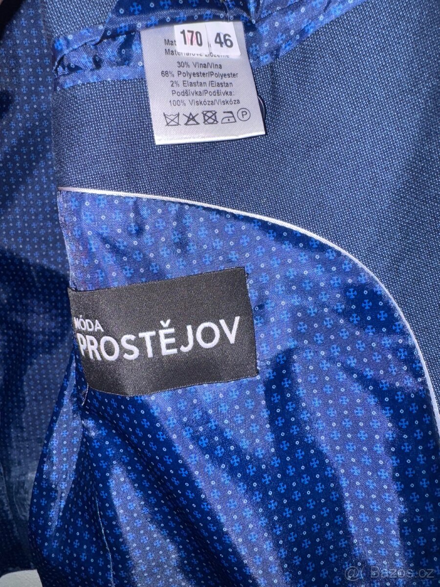 Prodám panský/ chlapecky oblek 170/46 - 3