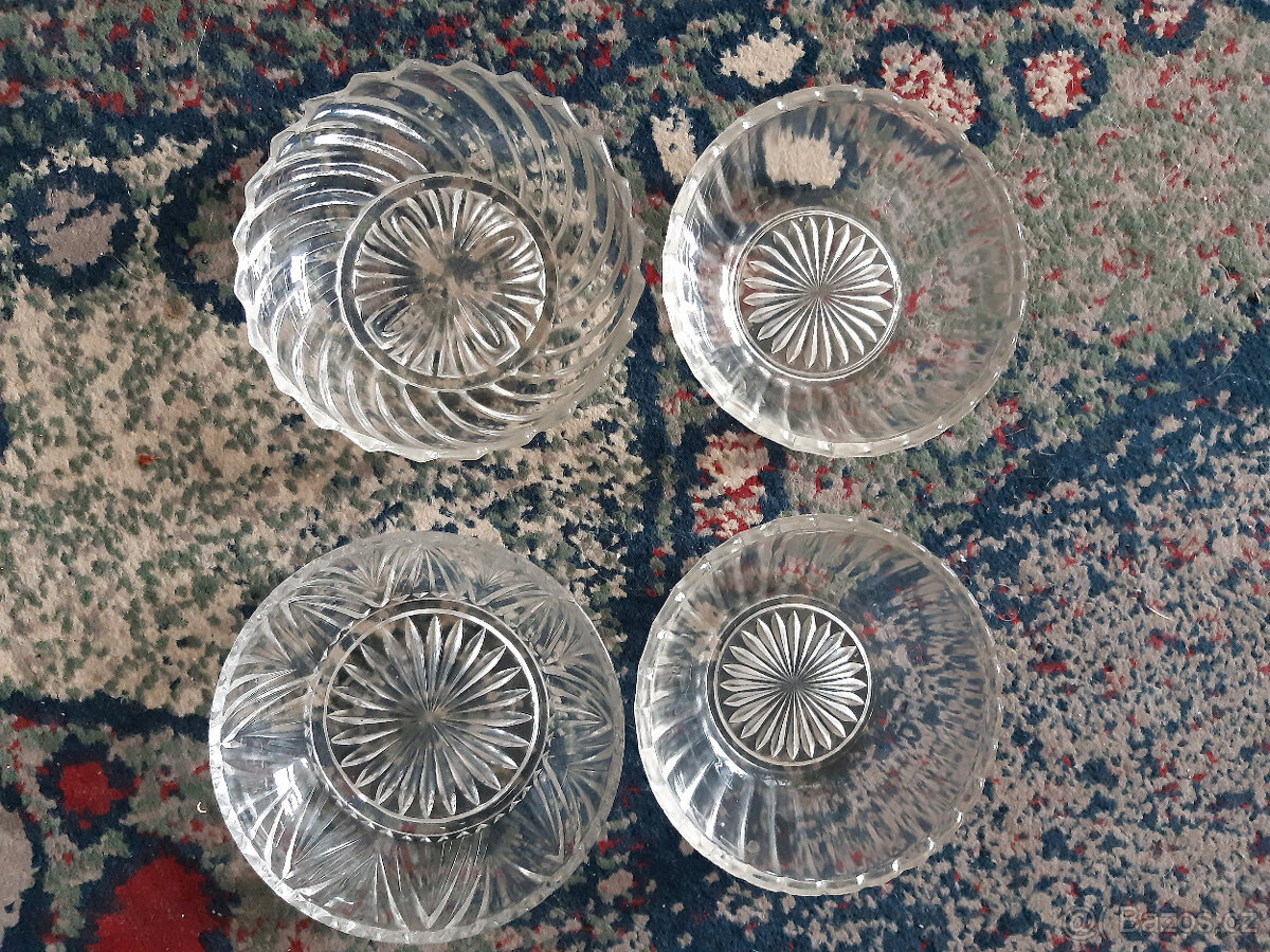 Skleněná mísa a čtyři mističky + 2 zdarma - 3