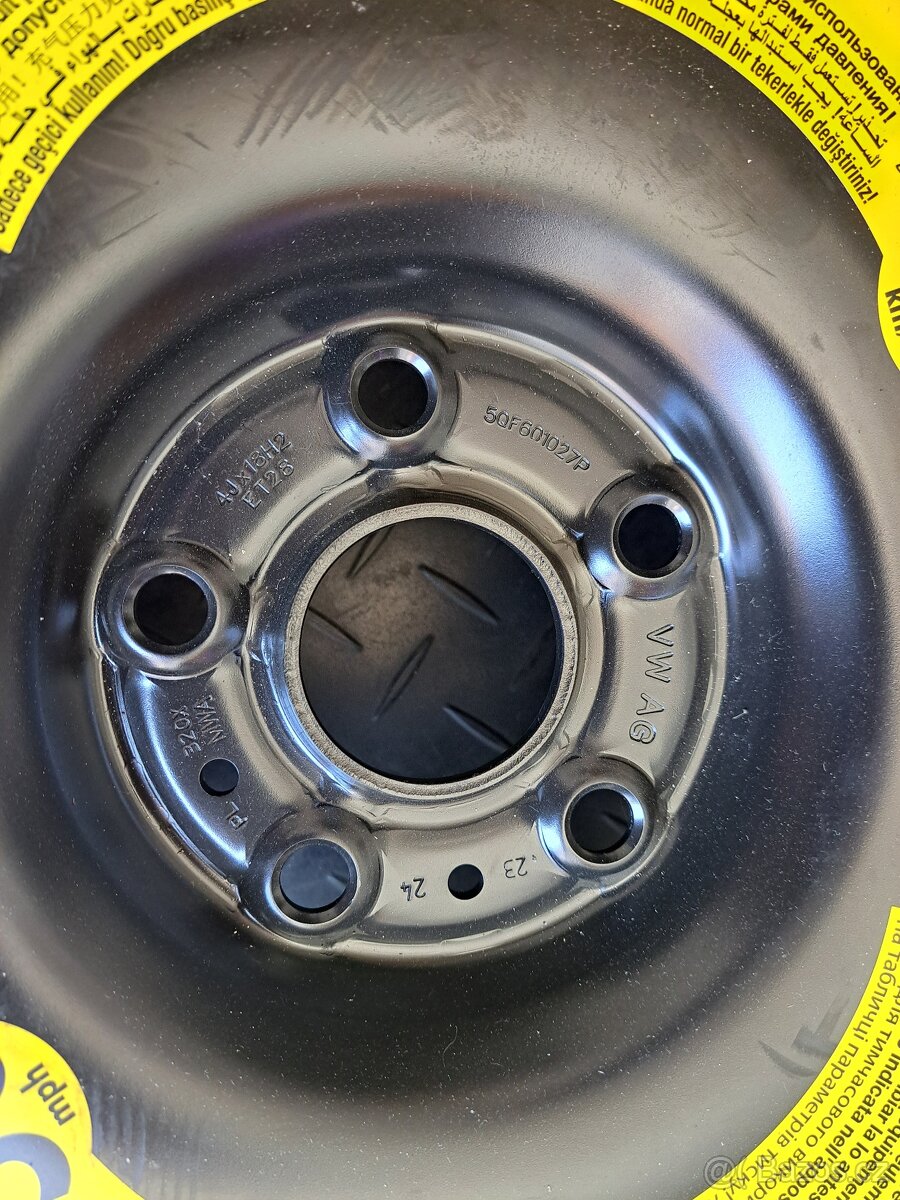 Dojezdovka rezerva VW Tiguan II Q3 II 145/85 R18 5x112x57 - 3