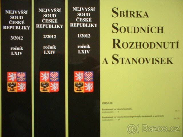 Celé ročníky - Sbírka soudních rozhodnutí a stanovisek - 3