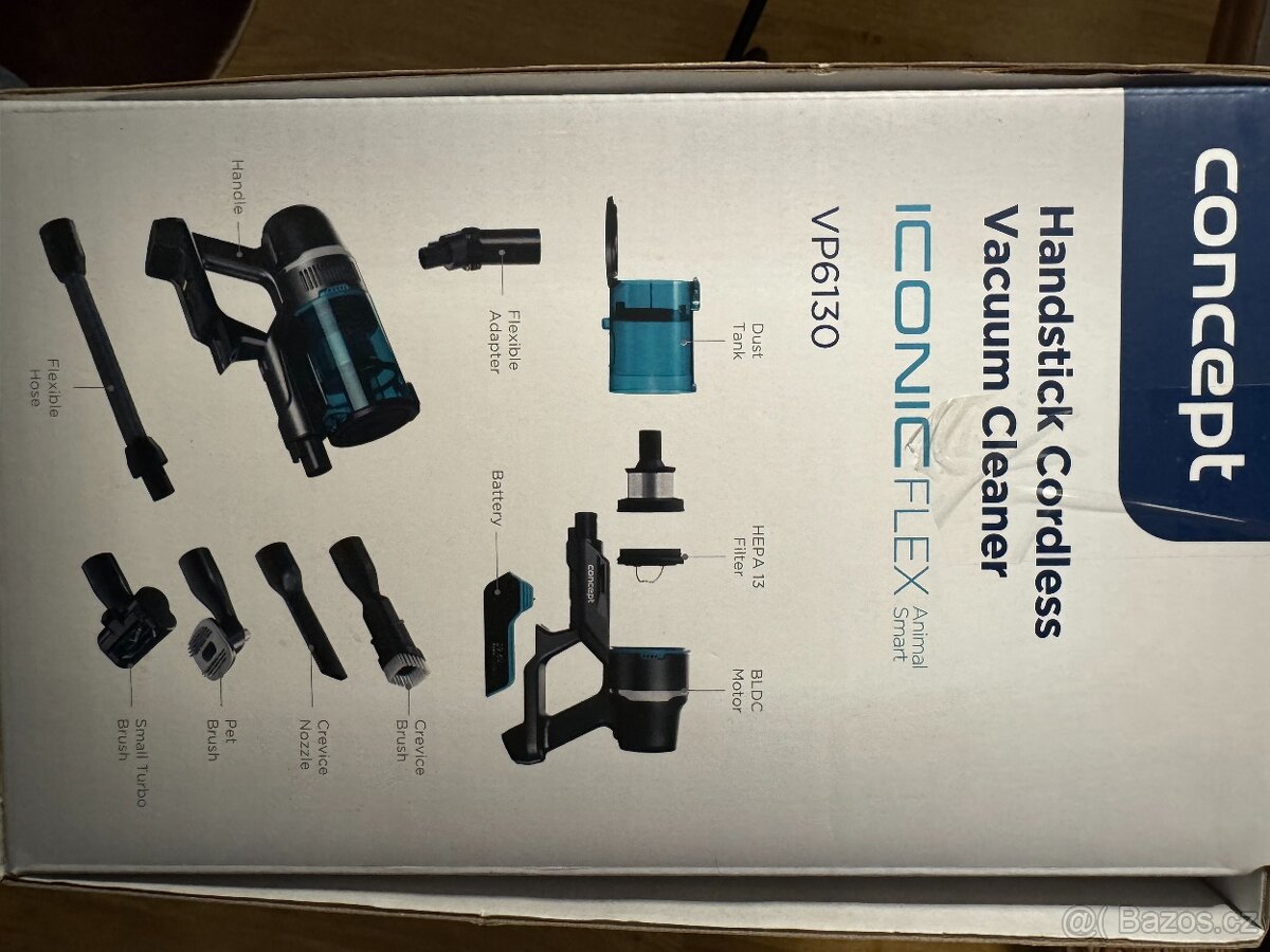 Prodám tyčový vysavač Concept VP6130 3v1 ještě v záruce - 3