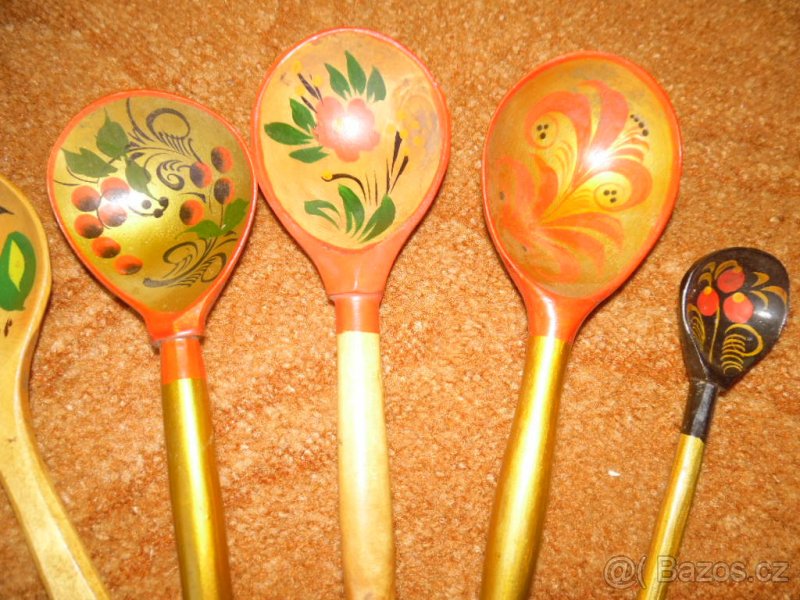 Malované dřevěné lžíce - 3