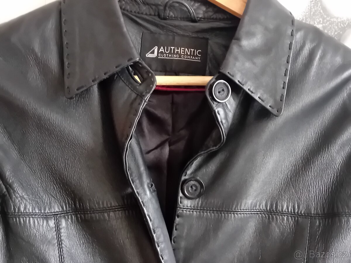 KOŽENÝ DÁMSKÝ KABÁT VEL.M - 3