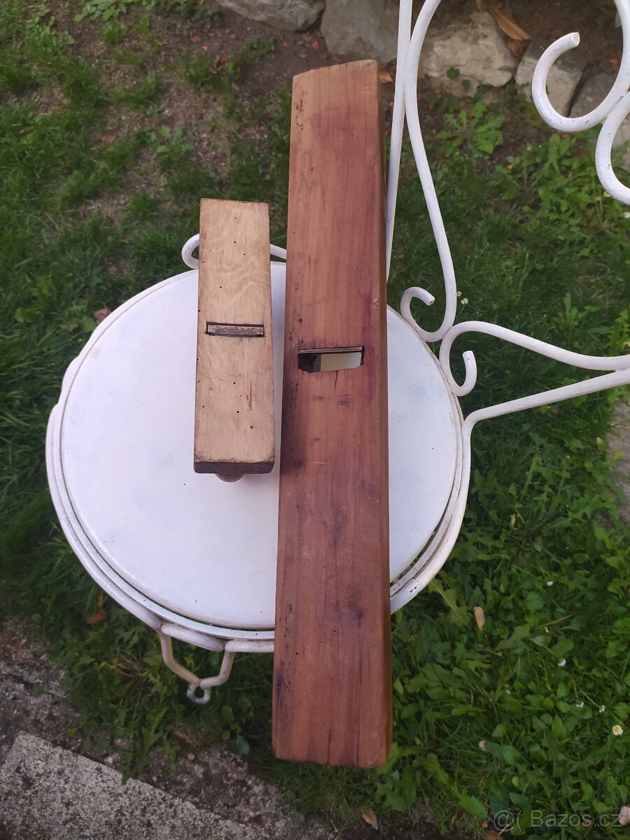 2 ks starých dřevěných hoblíků - 3