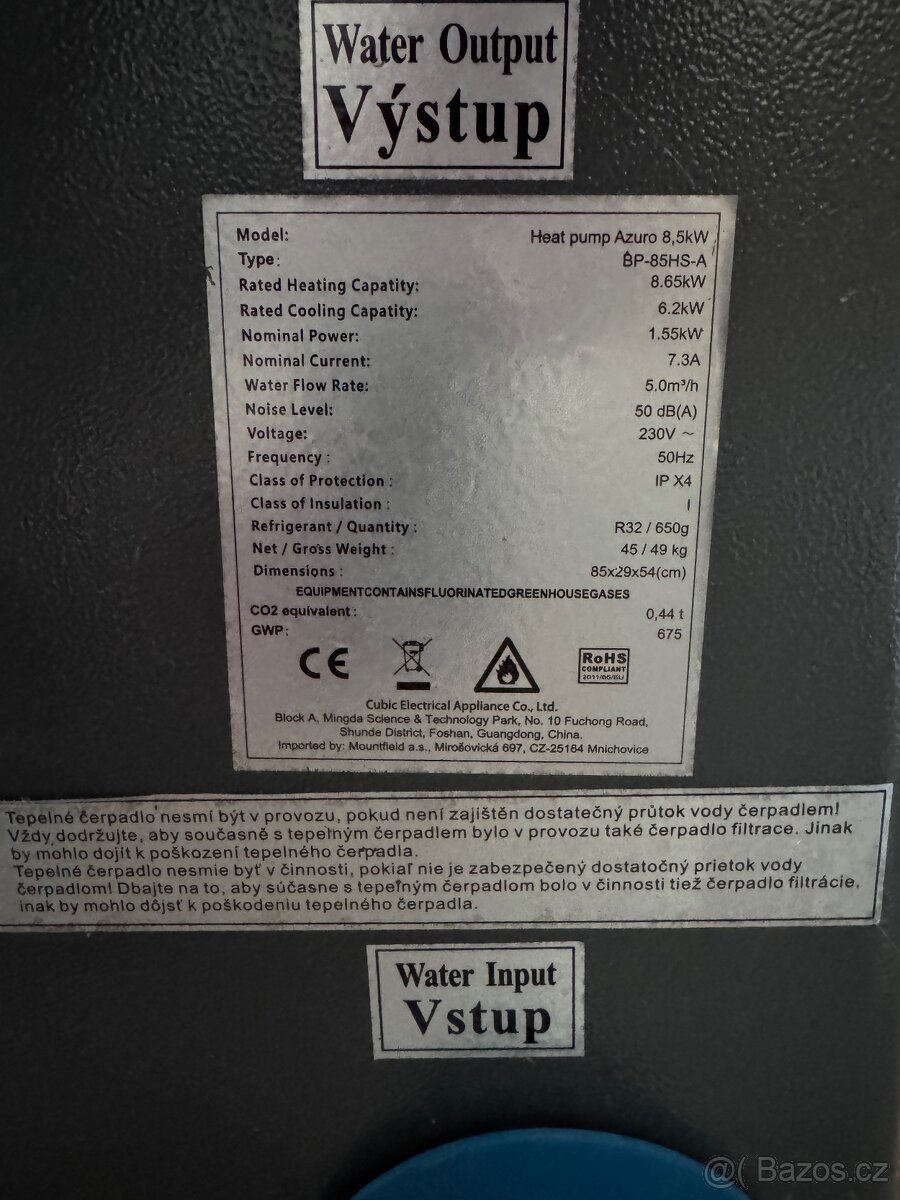 Bazénové čerpadlo AZURO - 3