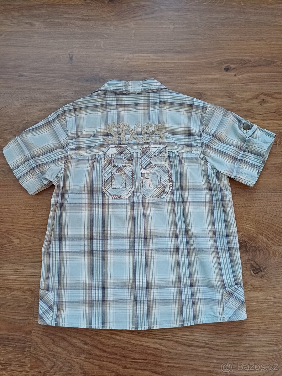 Chlapecká košile krátký rukáv vel. 110 - 3