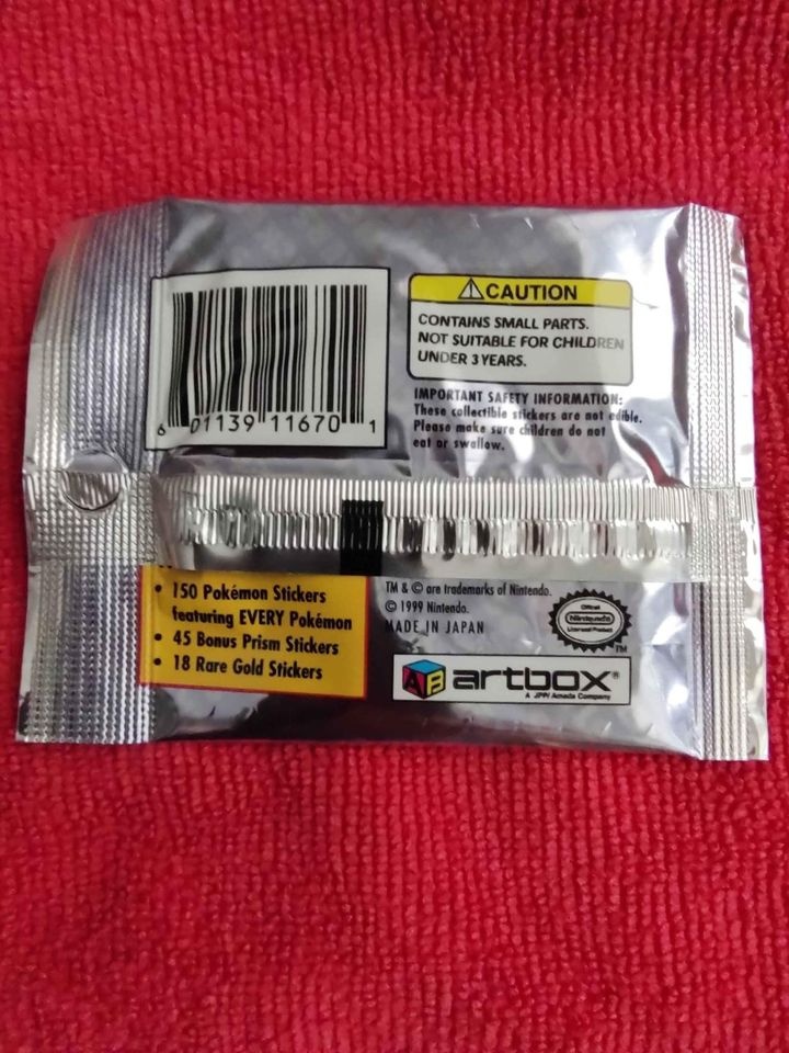 Samolepky Pokémon Gotta Catch 'em All (Seria 1 z roku 1999) - 3